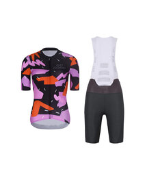 RIVANELLE maillot corto y pantalón corto - BIKE´S GOOD - antracita/multicolor/negro
